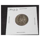 1943 D Silver Wartime Jefferson Nickel