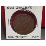 1947 Penny From New Zealand