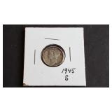1945 S Mercury Dime