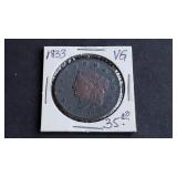 1833 Coronet Head Large Cent
