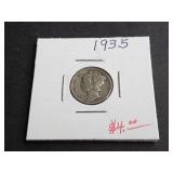 1935 Mercury Dime
