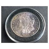 1882 S Morgan Silver Dollar Toning on Obverse