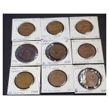 (4) 1943, (2) 1944 & (3) 1945 20 Centavos Mexico