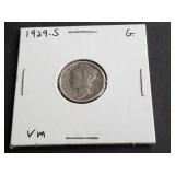 1929 S Mercury Dime