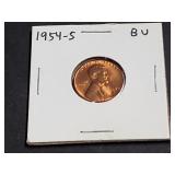 1954 S Lincoln Wheat Cent High Grade