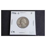 1936 S Washington Quarter