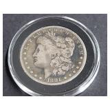 1881 S Morgan Silver Dollar