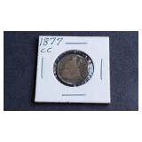 1877 CC Seated Liberty Dime