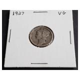 1927 Mercury Dime