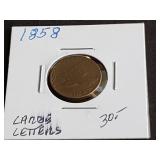 1858 Flying Eagle Cent Large Letters