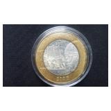 2007 100 Pesos Estado Tabasco 92.50% Siver Center