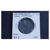 1941 25 Cents From Netherlands