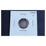 1902 H 5 Cents Edward VII From Canada 92.5% Silver