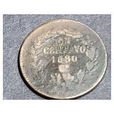 1880 Go 1 Centavos From Guanajuato, Mexico