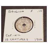 1902 10 Centimes From French Belgium