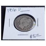 1916 D Barber Quarter