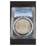 1884 O Morgan Silver Dollar PCGS MS63