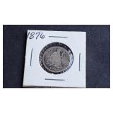 1876 CC Seated Liberty Dime