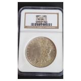 1887 Morgan Silver Dollar NGC MS64