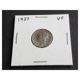 1937 Mercury Dime