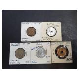 5 Foreign Coins
