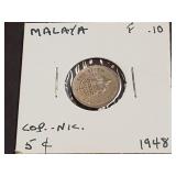 1948 5 Cents From Malaya