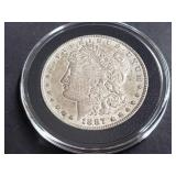 1887 Morgan Silver Dollar