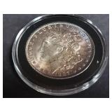 1887 Morgan Silver Dollar Toning