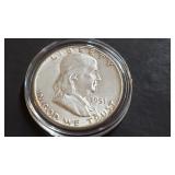 1951 Franklin Half Dollar