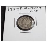 1927 Mercury Dime
