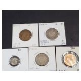 1936, 1942, 1957, 1966 & 1977 10 Centavos  Mexico