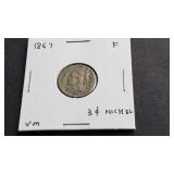 1867 3 Cent Nickel