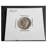 1940 Mercury Dime