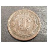 1923 1 Centavos From Mexico