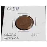 1858 Flying Eagle Cent Large Letters