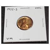 1955 S Lincoln Wheat Cent High Grade