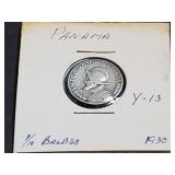 1930 1/10 Balboa Panama 90% Silver  500,000 Minted