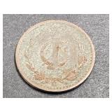 1921 1 Centavos From Mexico