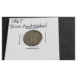 1867 3 Cent Nickel