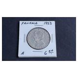 1953 1/2 Balboa From Panama 90% Silver