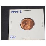 1944 S Lincoln Wheat Cent High Grade