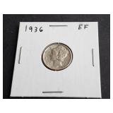 1936 Mercury Dime