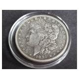 1891 O Morgan Silver Dollar