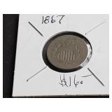 1867 Shield Nickel