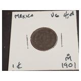 1901 1 Centavo From Mexico