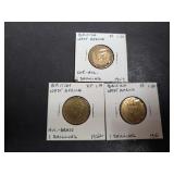 1949, 1951 & 1952 1 Shilling British West Africa