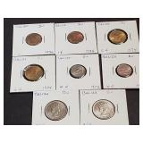 8 Coins From Belize mostly Low Mintage