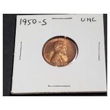 1950 S Lincoln Wheat Cent High Grade
