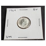 1964 Roosevelt Dime High Grade