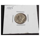 1945 Mercury Dime